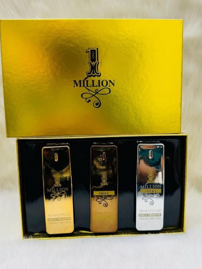 Paco Rabanne 1 Million Eau De Toilette Gift Set (3 x 30ml)