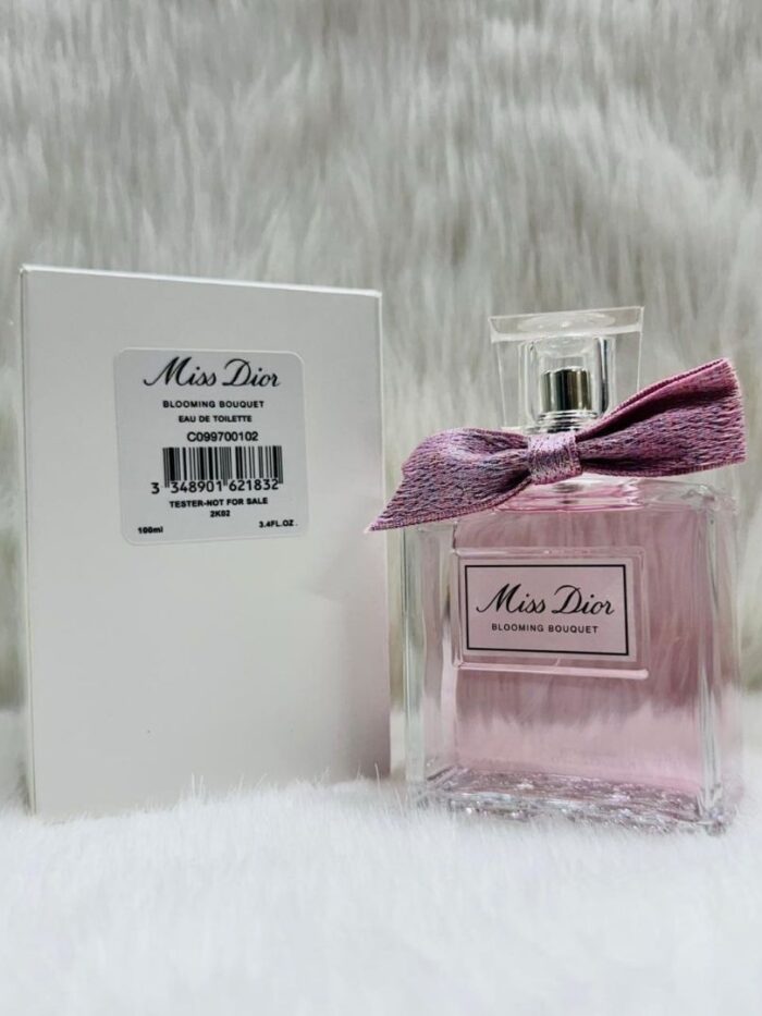 Miss Dior Blooming Bouquet Eau De Toilette 100ml – Soft Floral Women’s Perfume Tester (Long Lasting EDT Spray)
